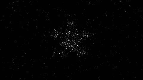 Background of white particles and scattered aggregation into white dots Stock Footage 320884652