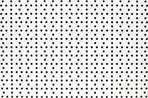 Background of white perforated white painted metal sheet Stock Photos