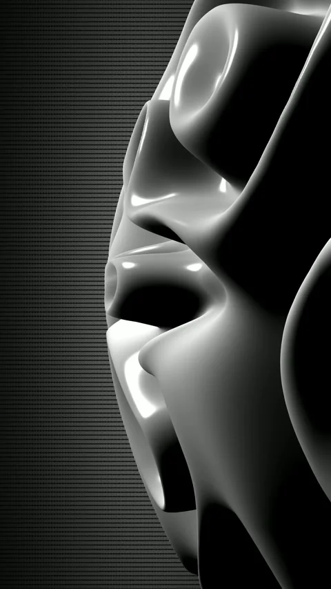 Background with White Plasma, Unique Design, Paints, Reflection, Exclusive Stock Footage 303848210