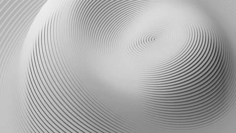 Background of white rings moving in waves. Loop animation Stock Footage 229411488
