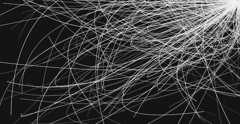 Background with white scribbles on a dark background Stock Illustration