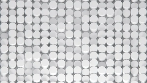 Background white seamless animated cylinders, for business presentation. Stock Footage 124274292