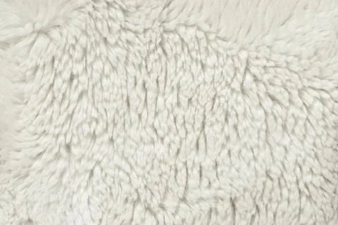 Background from white soft long-haired fur. Pattern for design. Graphic eleme Stock Photos
