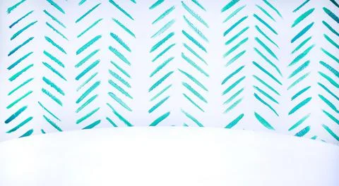 Background white wall with green strips Stock Photos