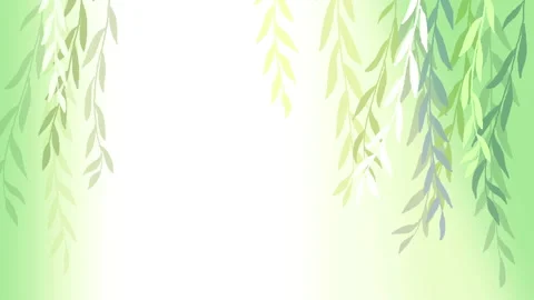 Background with willow branches Stock Footage 141311744