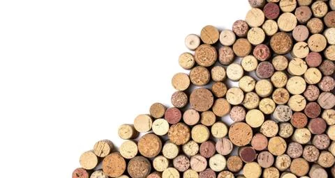 Background of wine corks Stock Photos