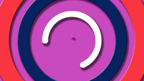 Background WithColorful Circles Animated On The Surface Video stock 126370207