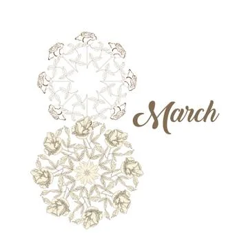 Background for womans day Stock Illustration