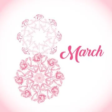 Background for womans day Stock Illustration