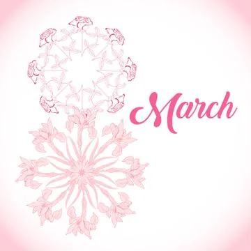 Background for womans day Stock Illustration