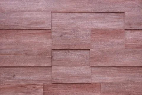 The background of a wooden wall unusual rectangular shape Foto stock