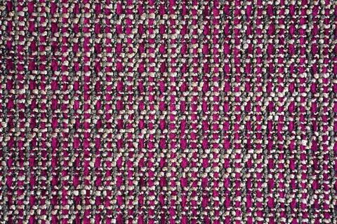 Background of woolen fabric.. bouclé threads with linen weave. Stock Photos