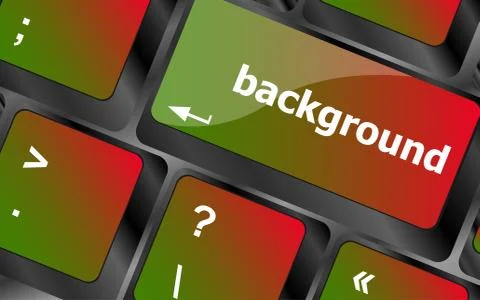Background word on computer keyboard key button Illustrazione stock