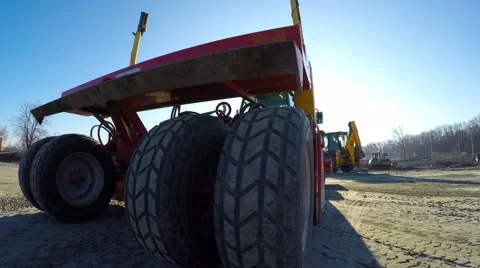 In the background, works construction equipment. Video stock 58356564