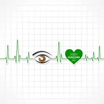 A Background for World Glaucoma Day - 12 March Stock Illustration
