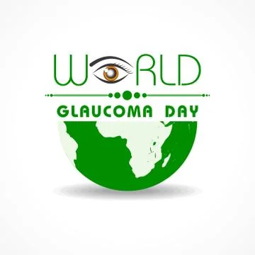 A Background for World Glaucoma Day - 12 March Stock Illustration