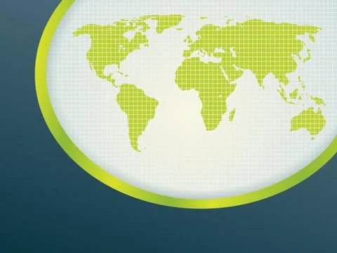Background with world map Stock Illustration
