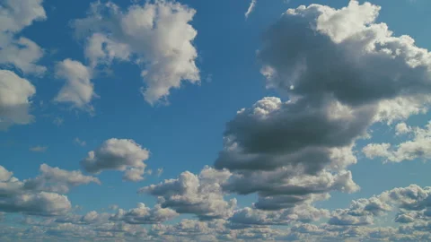 Background Worship Christian Concept. Cloudy Day Sunlight In Atmosphere In Hot Stock Footage 266388738