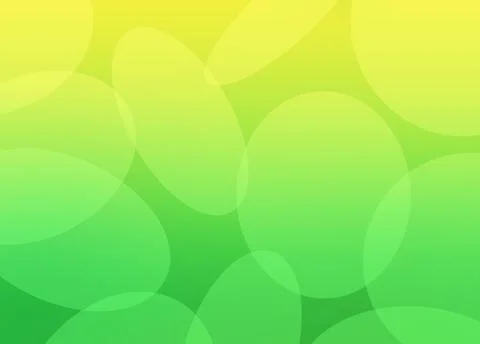 Background with yellow and green translucent circles Stock Illustration