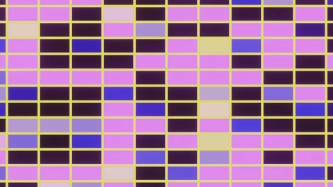 Background yellow with black and pink with blue party bricks wall VJ loop000 Stock Footage 338360492