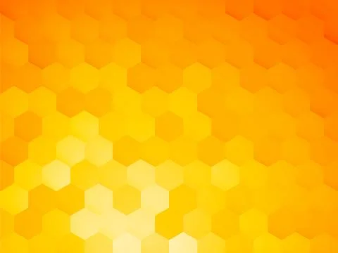 Background with yellow hexagon Stock Illustration