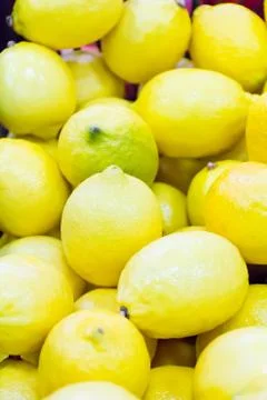 Background of yellow lemon Foto stock