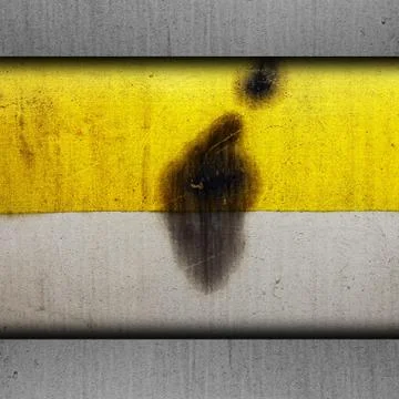 Background yellow paint texture grunge old metal iron dirty rust Illustrazione stock