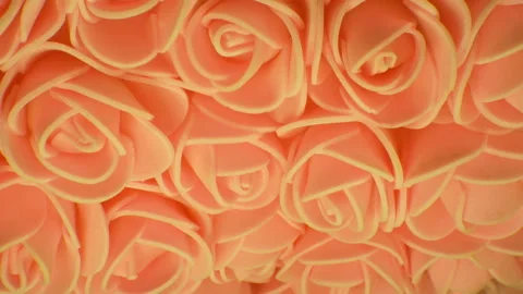 Background of yellow roses. Camera movement from top to bottom. Stock Footage 107767996