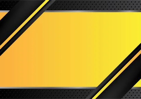 Background Yellow under construction realistic sign Stock Illustration