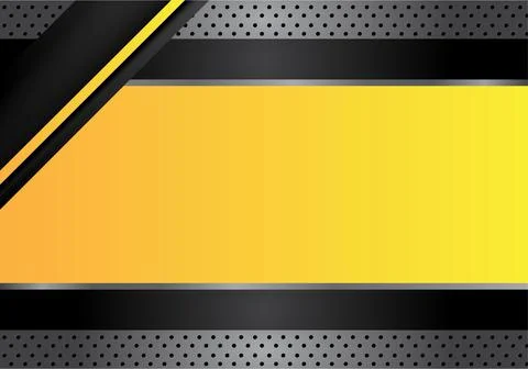 Background Yellow under construction realistic sign Stock Illustration