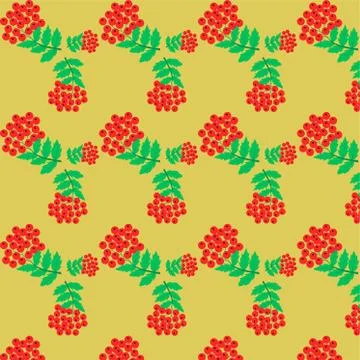 Background of yellow viburnum Stock Illustration