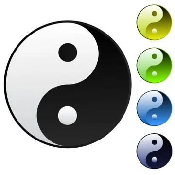 Background yin-yang symbol Stock Illustration