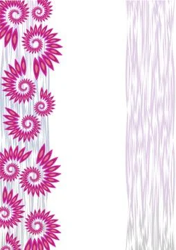 Background for your own text in purple with scroll elements and texture Stock Illustration