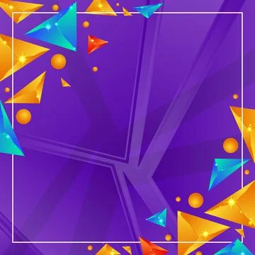 Backgroundcolorful-triangle-geometric Stock Illustration