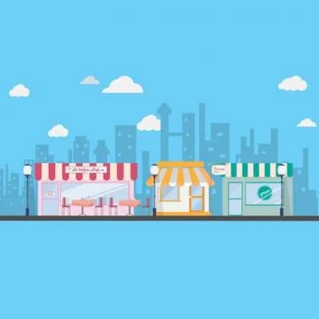 Background.Nice place.Town.Romantic Stock Illustration