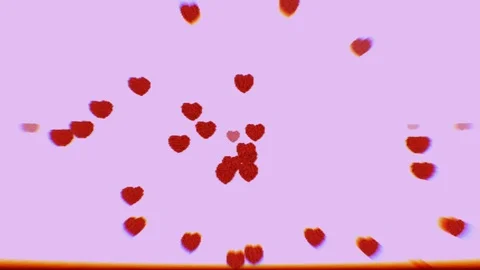 Backgrounds abstrack pink heart shape Stock Footage 125298664