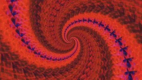 Backgrounds abstrack red kaleidoscope Stock Footage 125572322