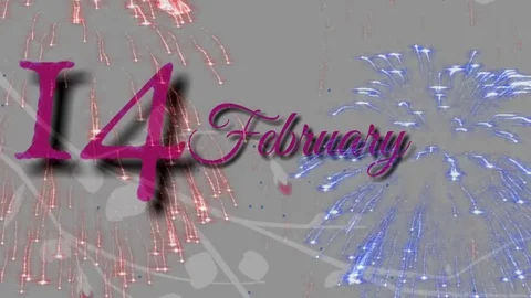 Backgrounds abstrack Valentine's day Stock Footage 125299678