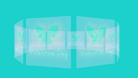 Backgrounds abstrack Valentine's day heart shape Video stock 125298884