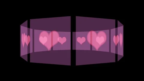 Backgrounds abstrack Valentine's day heart shape Stock Footage 125298958