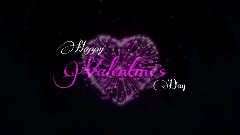 Backgrounds abstrack Valentine's day heart shape Stock Footage 125299642