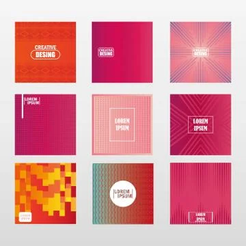 Backgrounds abstract geometric pattern with line texture for business brochure Stock Illustration