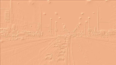 Backgrounds Abstract Lights At Highway On Diagonal View Stock Footage 83952888