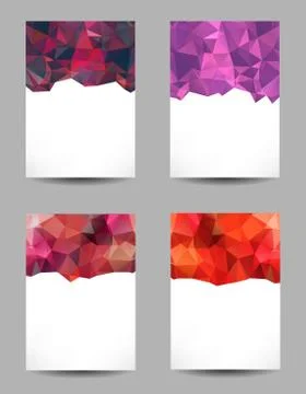 Backgrounds with abstract triangles Illustrazione stock