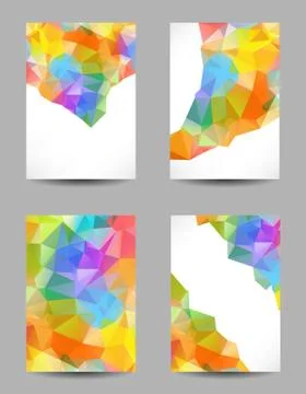 Backgrounds with abstract triangles Stock Illustration