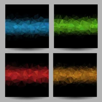 Backgrounds with abstract triangles Stock Illustration