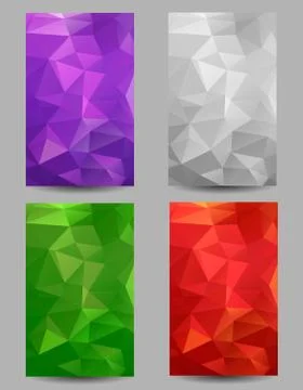 Backgrounds with abstract triangles Stock Illustration