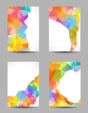 Backgrounds with abstract triangles Illustrazione stock