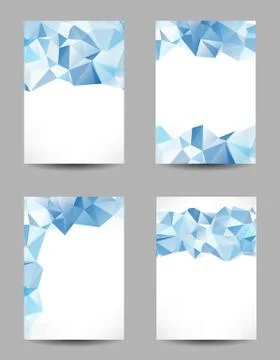 Backgrounds with abstract triangles Stock Illustration