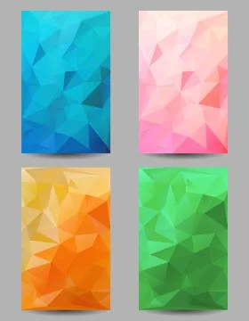 Backgrounds with abstract triangles Stock Illustration